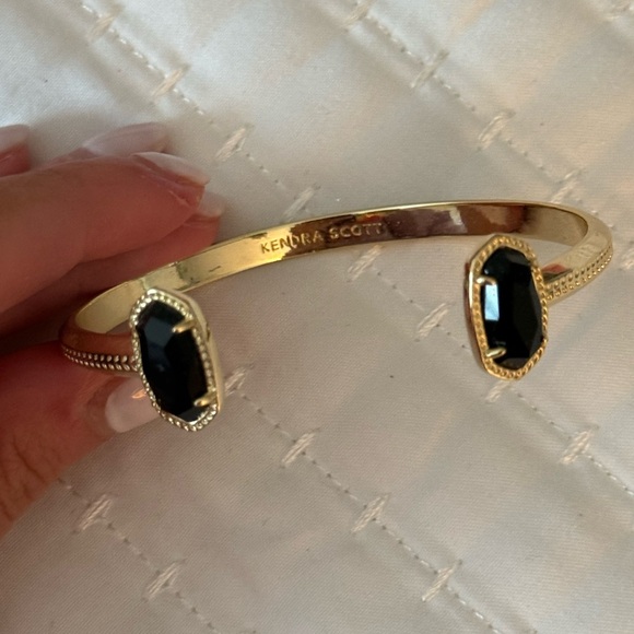 Kendra Scott Black and Gold Cuff Bracelet - Picture 2 of 5
